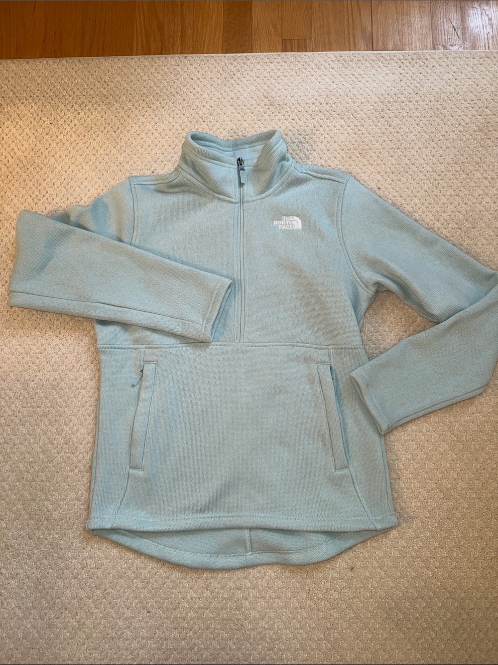 The North Face Women's Teal Half-Zip Fleece Pullover